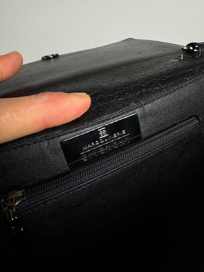 Vintage Givenchy Whip Bag Leather Black