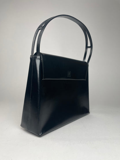 Vintage  Givenchy 4G Patent Leather Bag Black