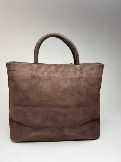 Vintage Balenciaga Suede Bag Brown