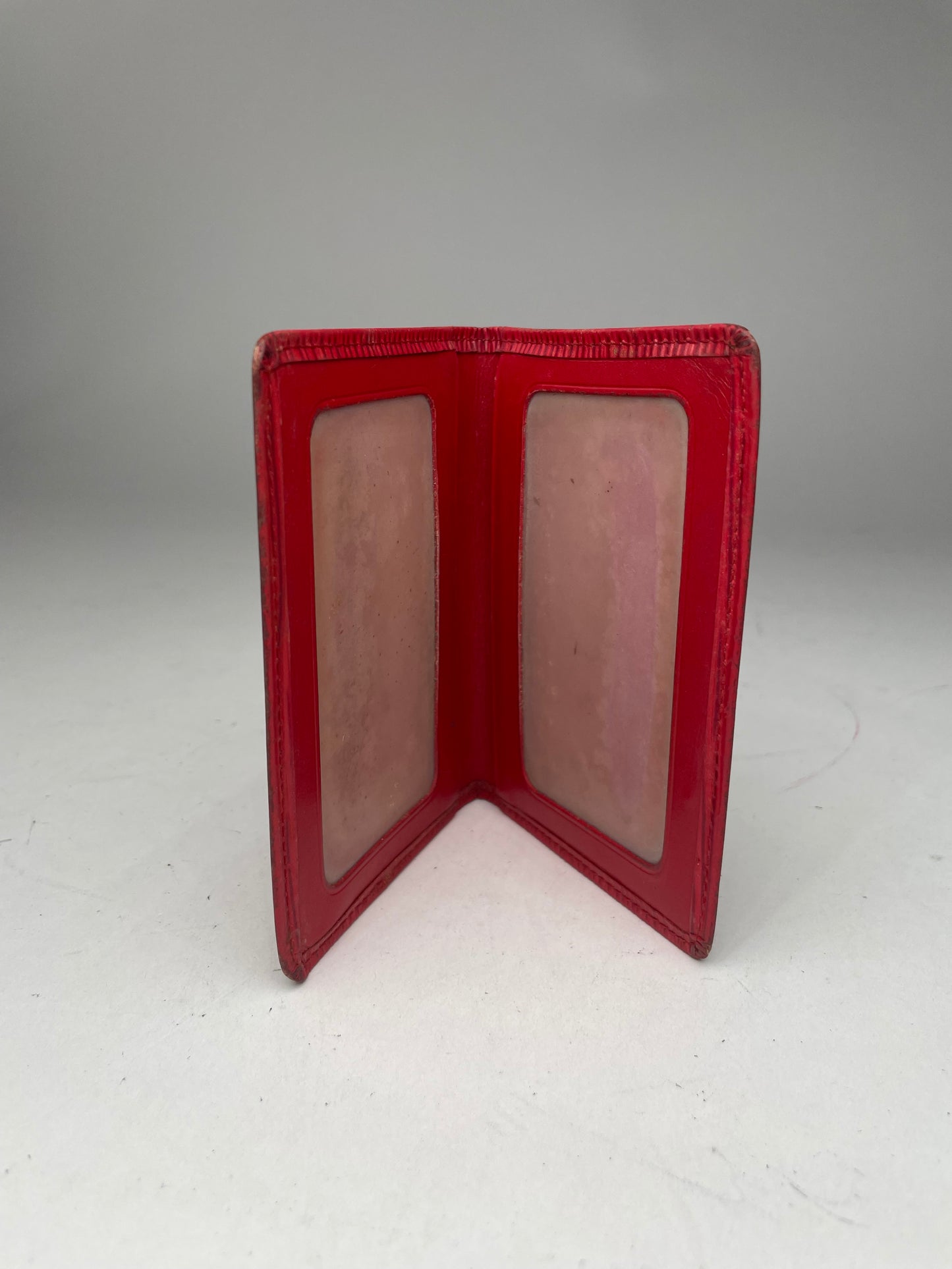 Vintage Louis Vuitton EPI leather Card Holder Red