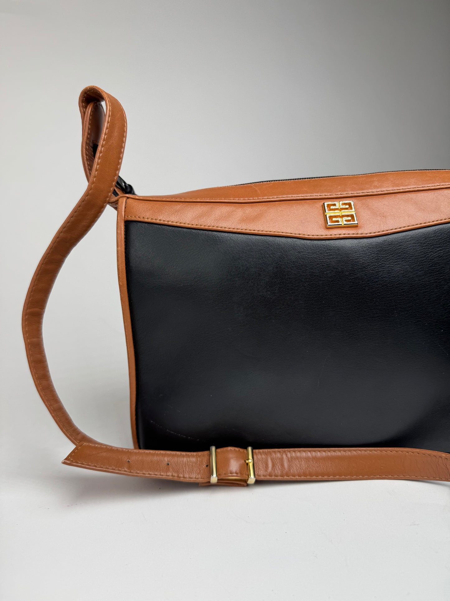 Vintage  Givenchy 4G leather Bag black brown