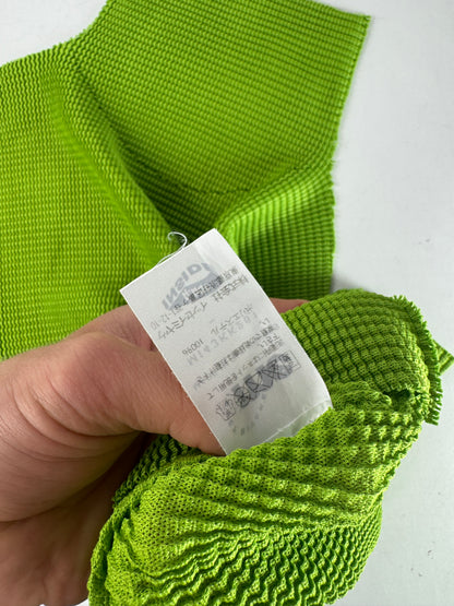 Vintage Issey Miyake Pleated Turtleneck Sweater 38/M Green