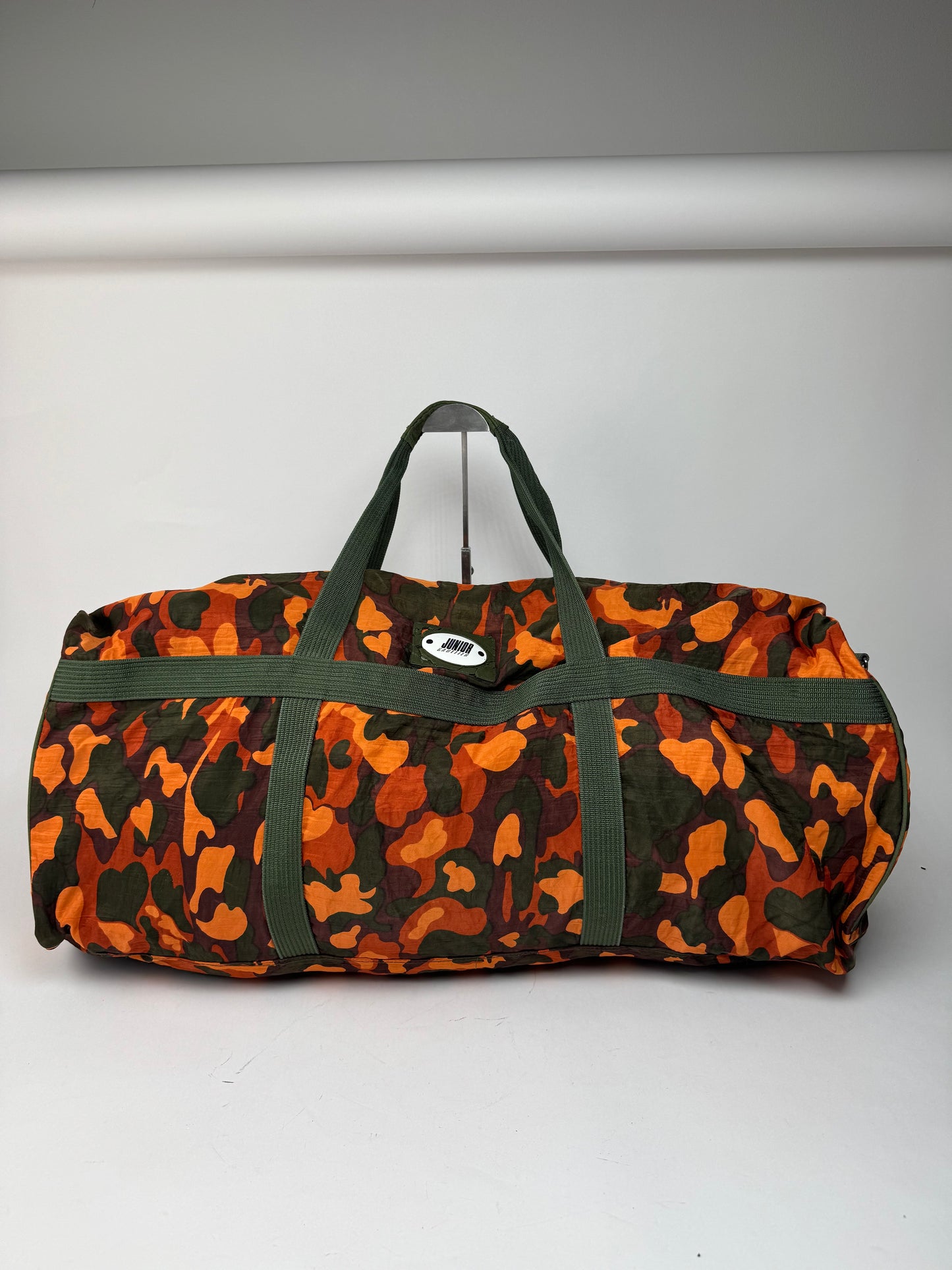 Vintage Jean Paul Gaultier Canvas Duffel Bag Orange / Dark Green