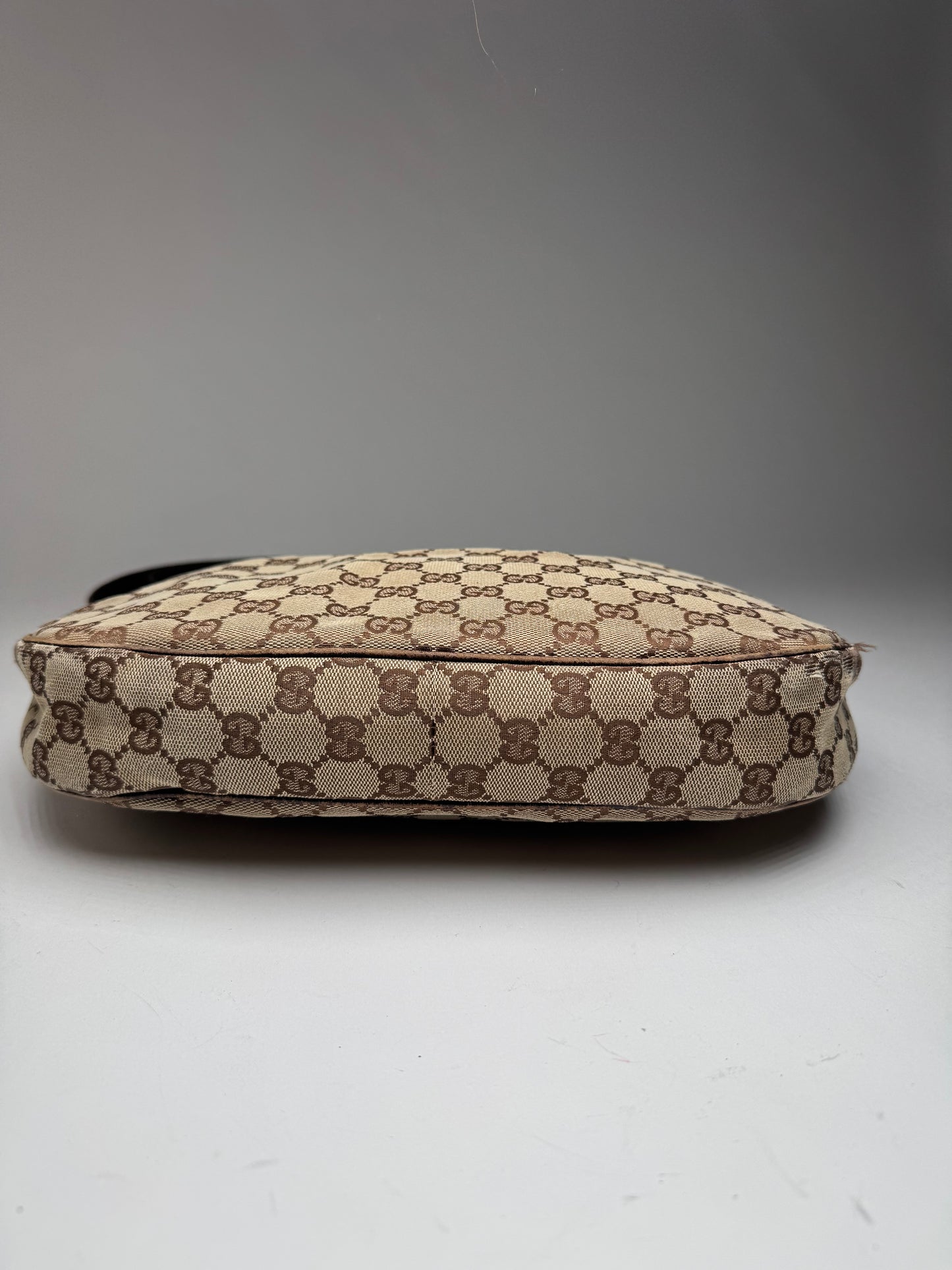 Vintage Gucci Monogram Crossaint 2Way Bag beige