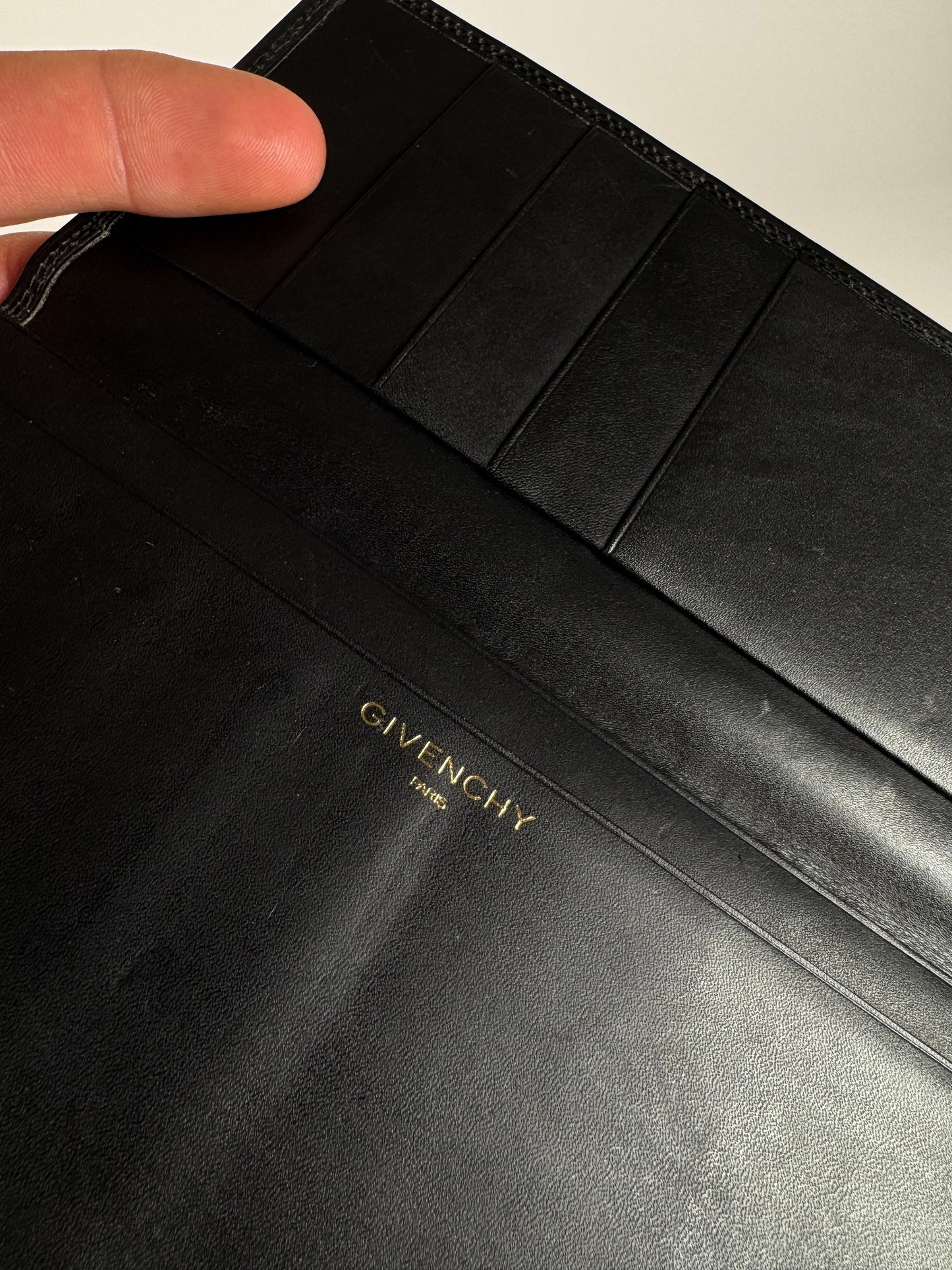 Vintage  Givenchy Leather Card Holder / ID holder black