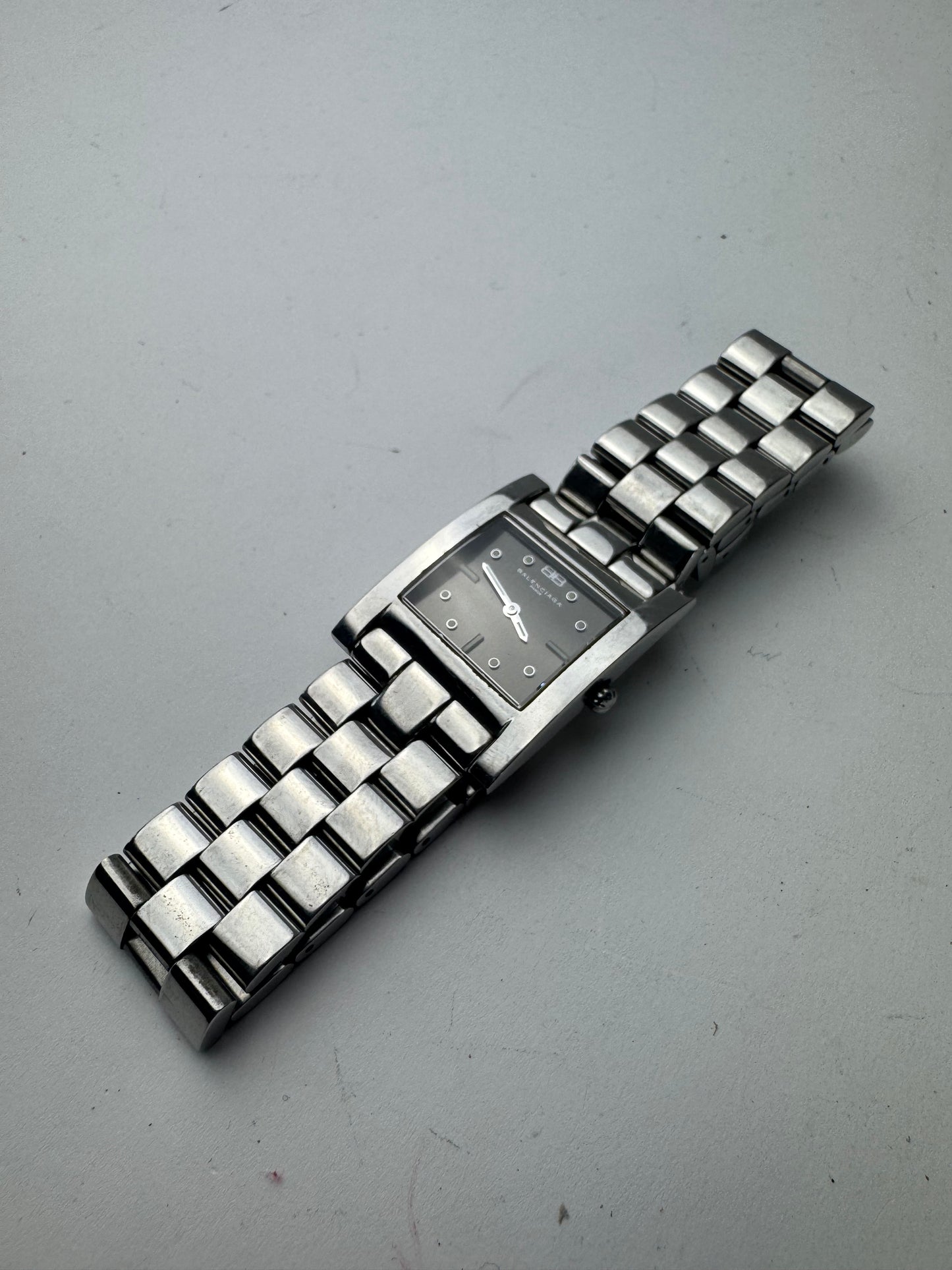 Vintage Balenciaga Steel Watch Silver