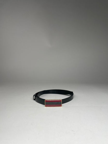 Vintage Gucci Leather Belt Black
