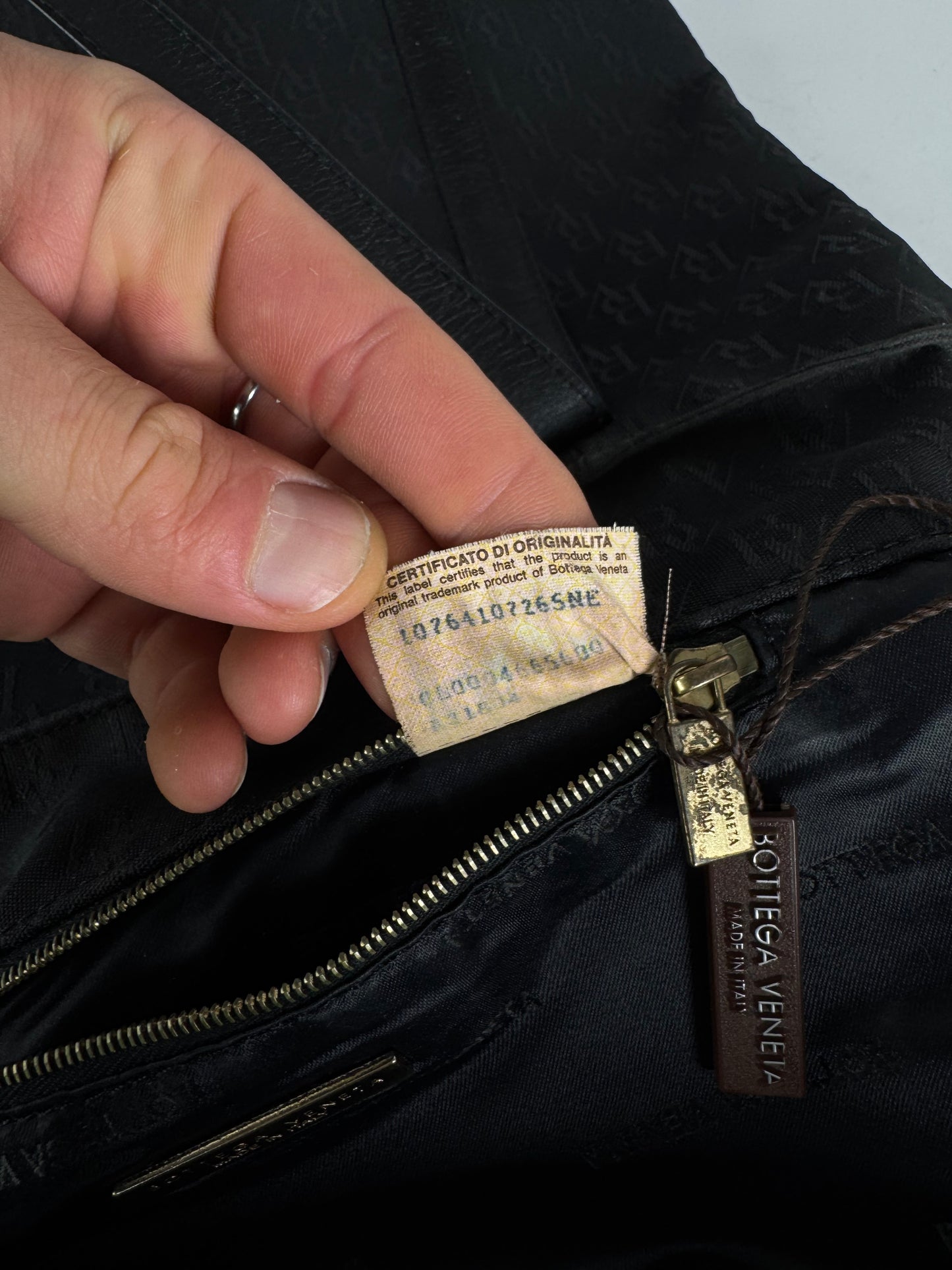 Vintage Bottega Veneta Monogramm Canvas Shopper