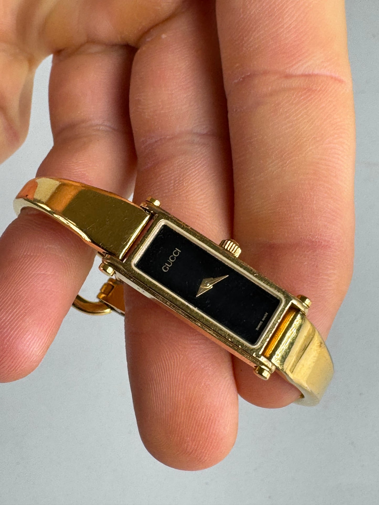 Vintage Gucci Horsebit Steel Watch golden