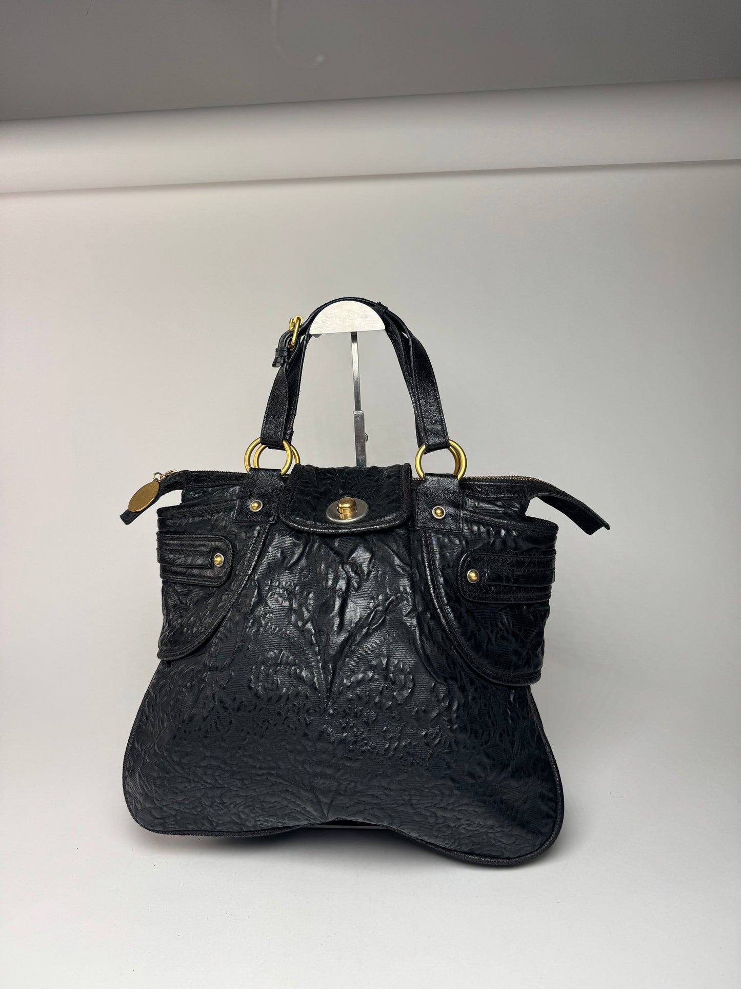 Vintage Stella Mc Cartney Leather Bag Black