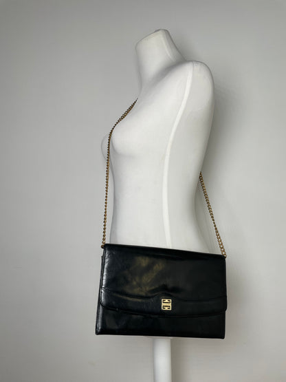 Vintage  Givenchy 4G Leather Bag black