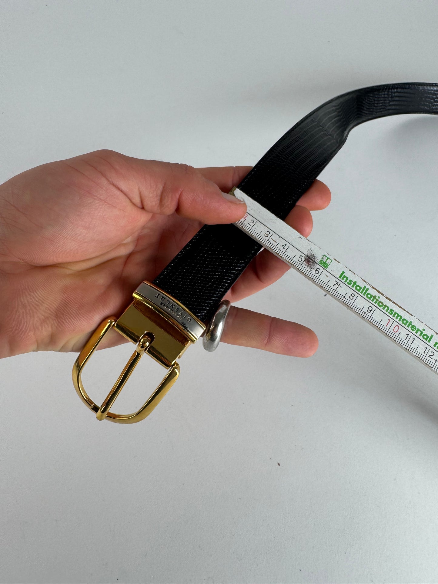 Vintage Givenchy Leather Belt black