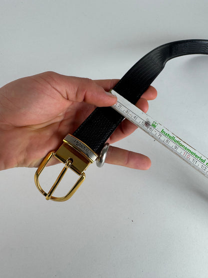 Vintage Givenchy Leather Belt black