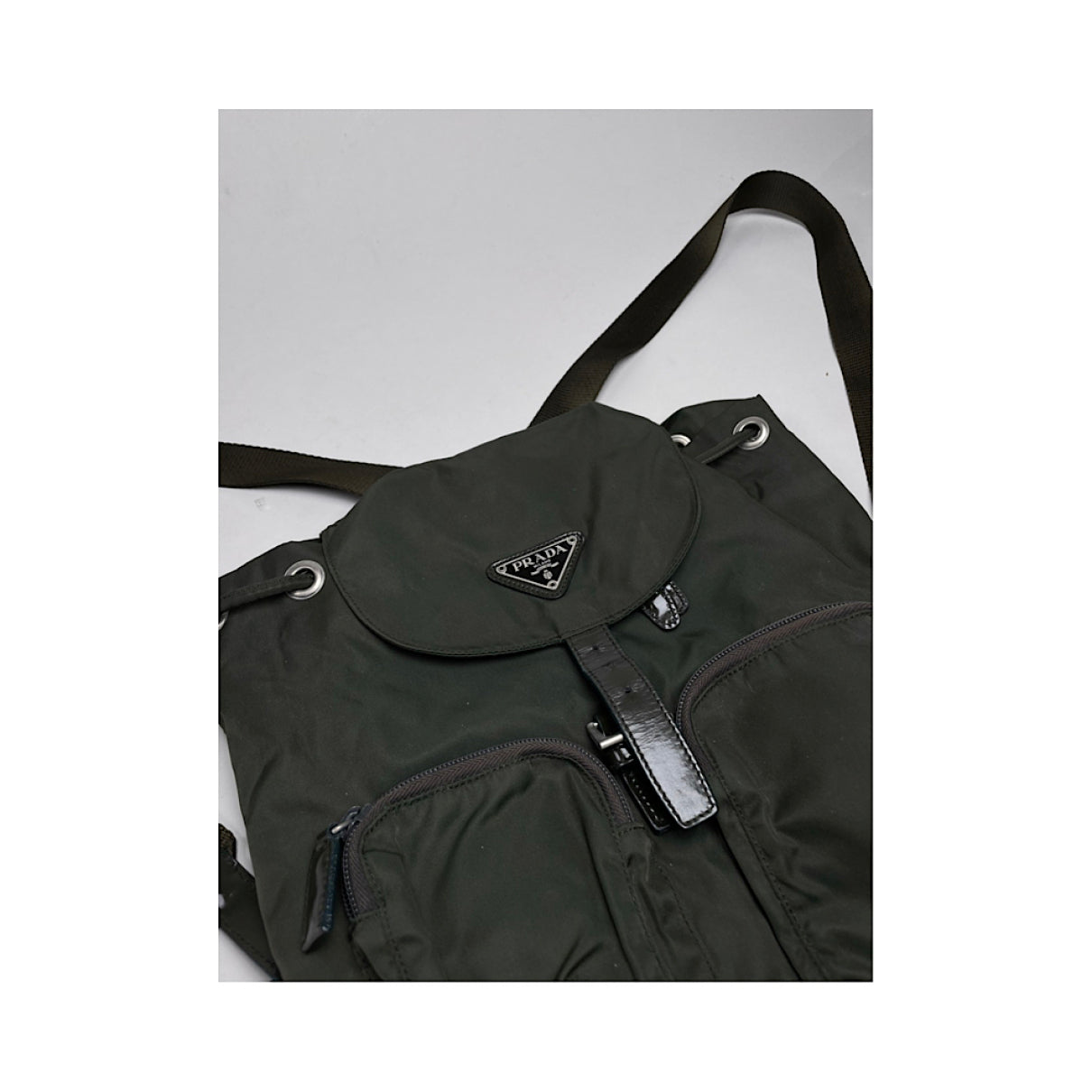 Prada Green Polyester Backpack image 4