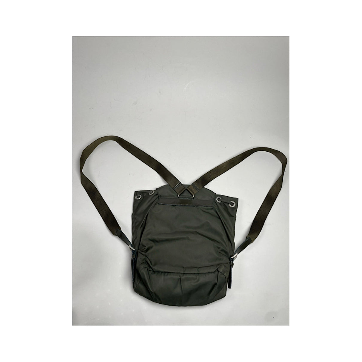 Prada Green Polyester Backpack image 5