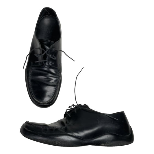 Prada Collision 19LR Black Patent Leather Trainer image 1