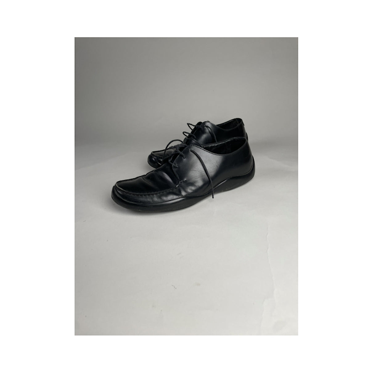 Prada Collision 19LR Black Patent Leather Trainer image 3