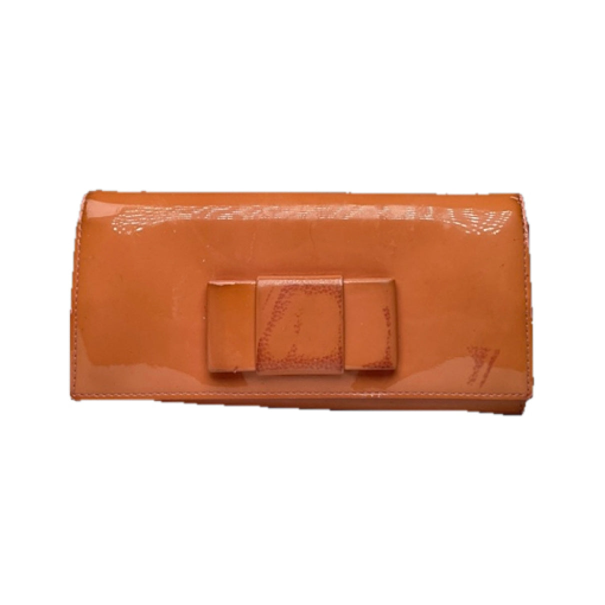 Miu Miu Orange Patent Leather Wallet image 2