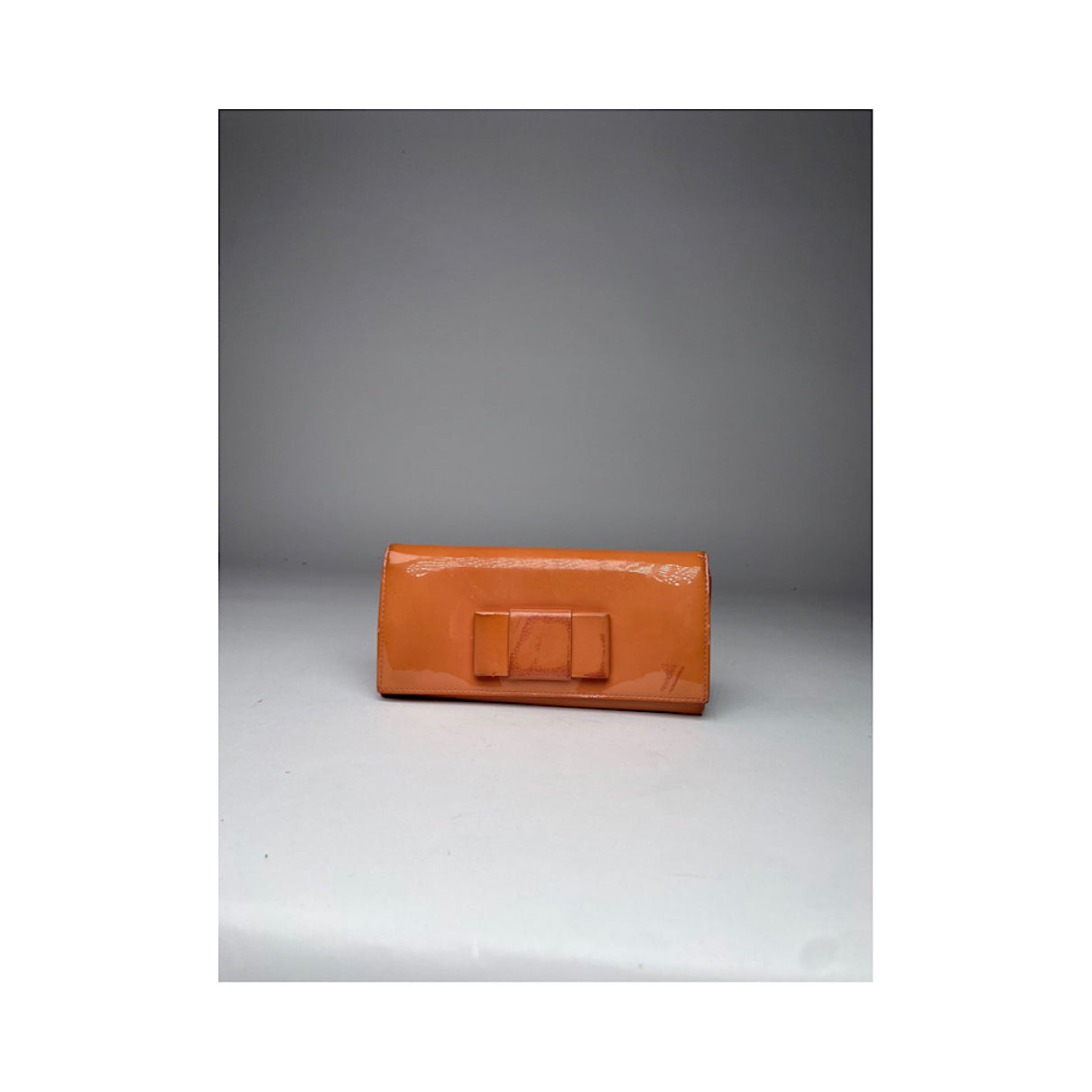 Miu Miu Orange Patent Leather Wallet image 3