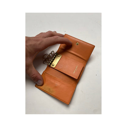 Saint Laurent Orange Leather Purse image 2