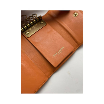 Saint Laurent Orange Leather Purse image 3