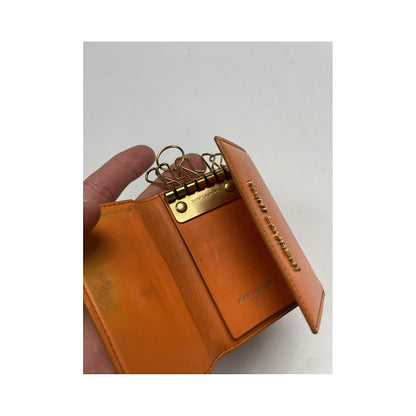 Saint Laurent Orange Leather Purse image 5