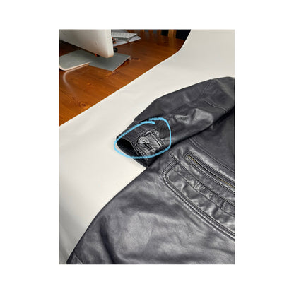 Saint Laurent Black Leather Coat image 5