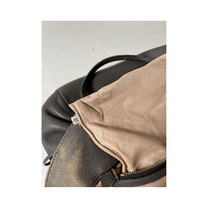 Prada Double Brown Leather Handbag image 5