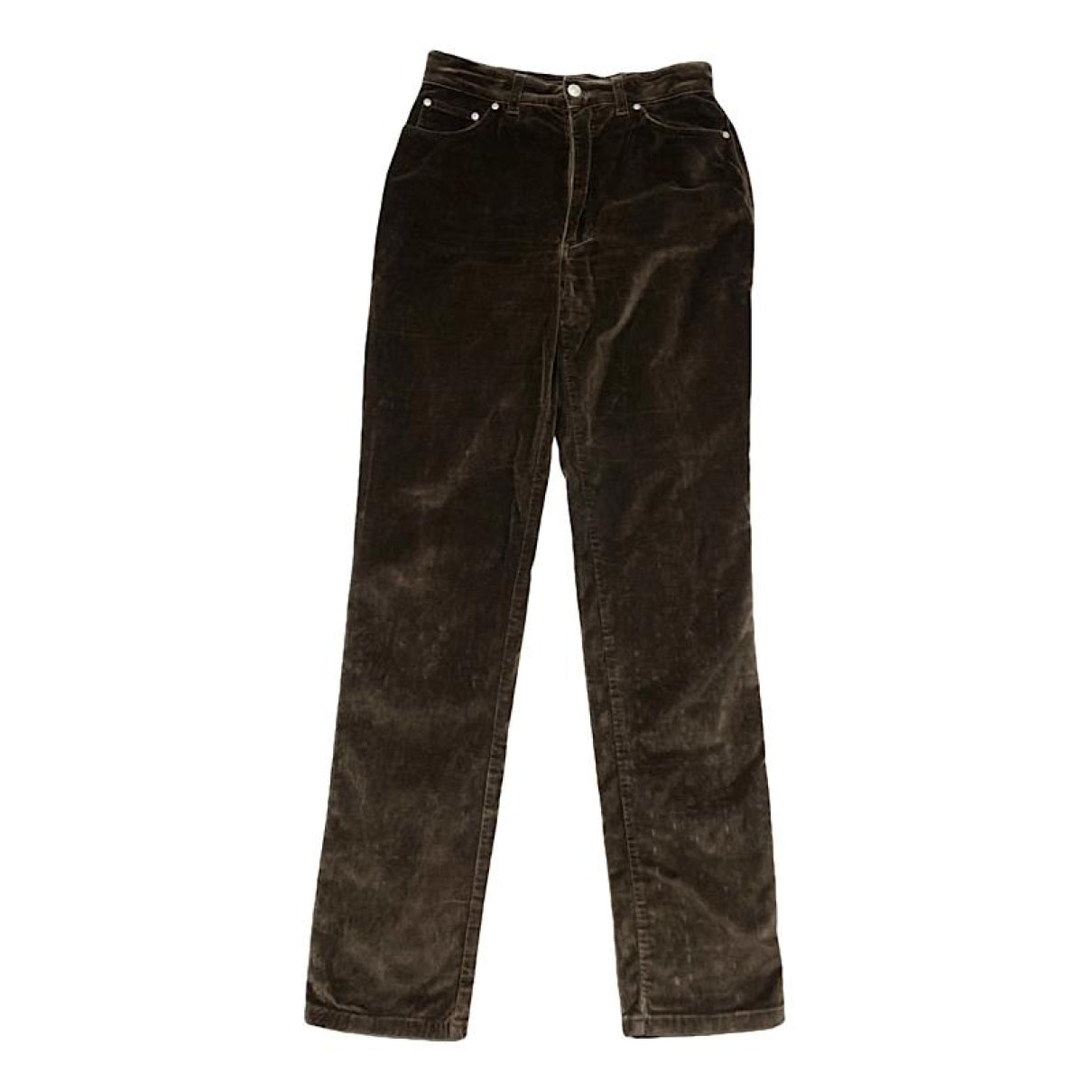 Versace Brown Velvet Trouser image 1