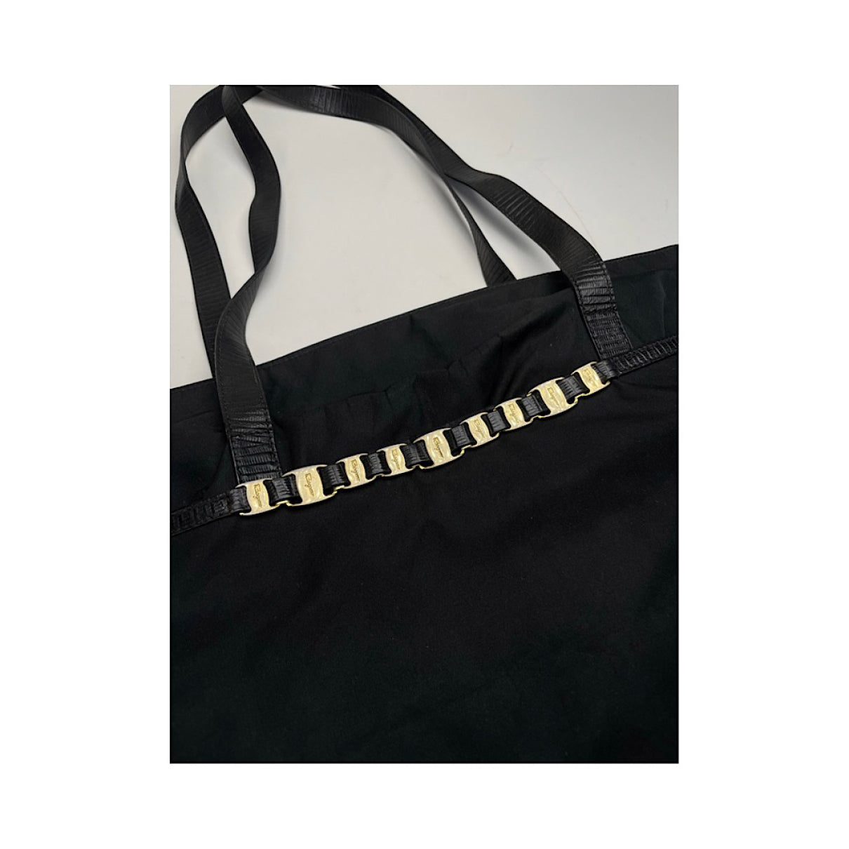 Salvatore Ferragamo Wanda Black Polyester Handbag image 3