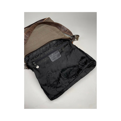 Salvatore Ferragamo Brown Cotton Handbag image 2