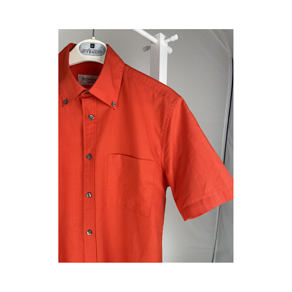 Yves Saint Laurent Red Cotton Shirt image 4
