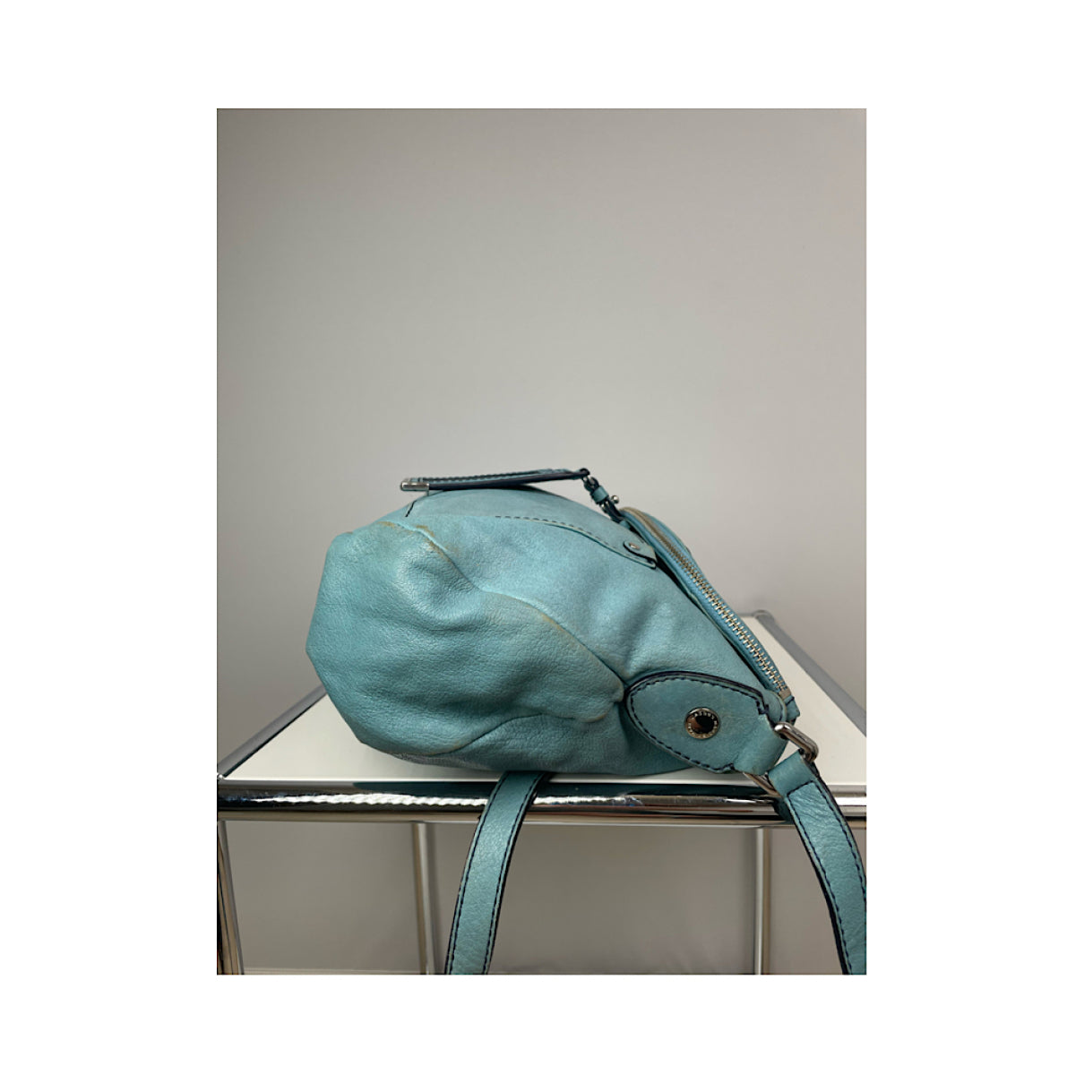 Marc Jacobs Downtown Blue Leather Handbag image 2