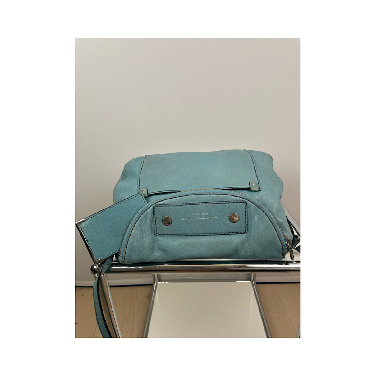 Marc Jacobs Downtown Blue Leather Handbag image 3