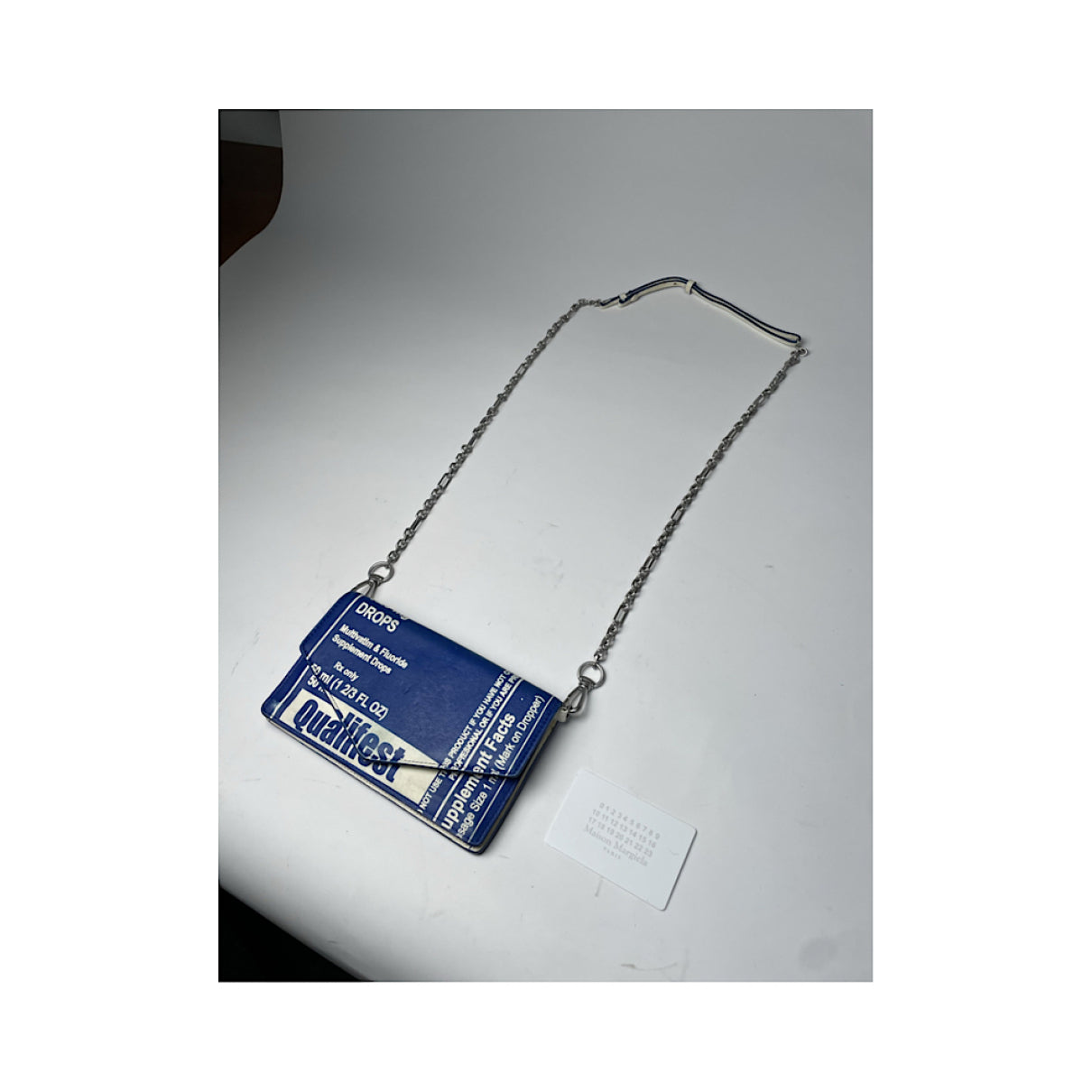 Maison Martin Margiela Blue Leather Handbag image 3