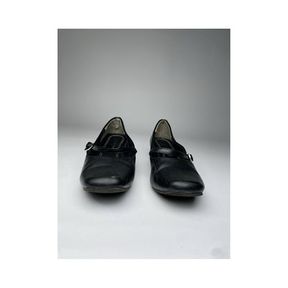 Non Signé / Unsigned Black Leather Heel image 2