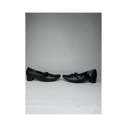 Non Signé / Unsigned Black Leather Heel image 3