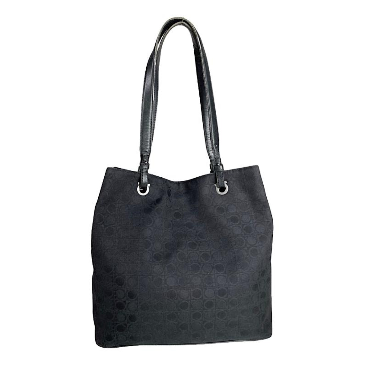 Salvatore Ferragamo Black Polyester Handbag image 1