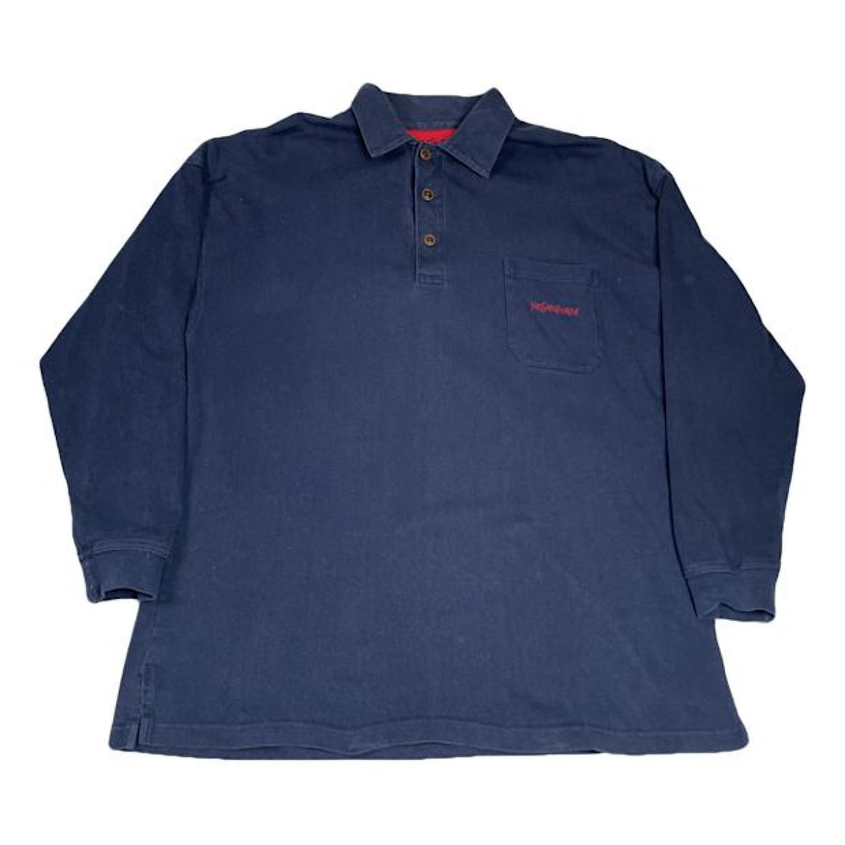 Yves Saint Laurent Navy Cotton Knitwear & Sweatshirt image 1