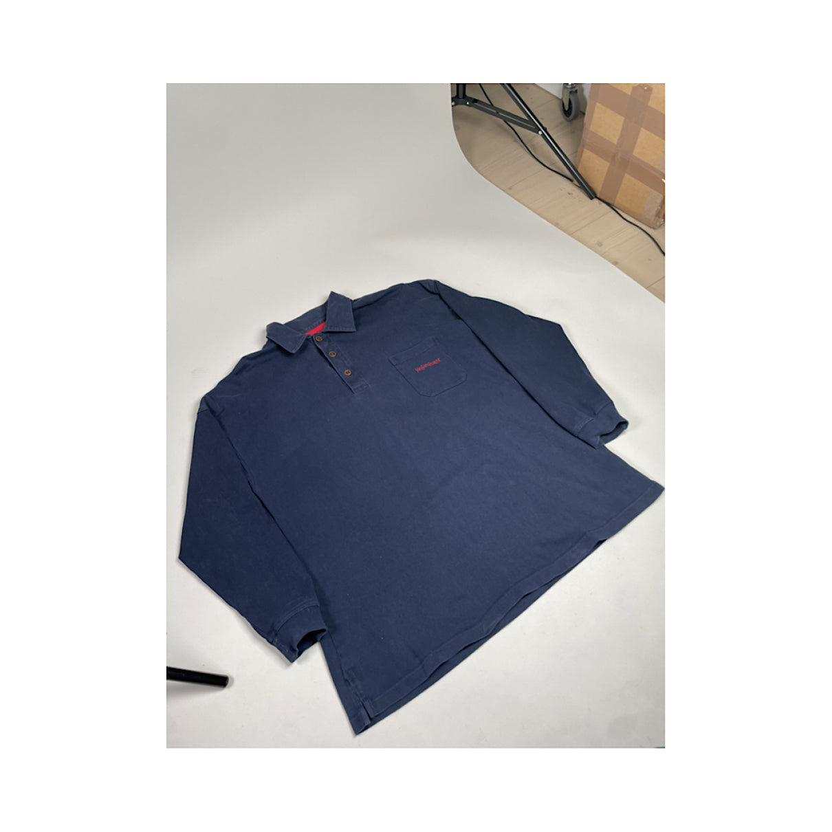 Yves Saint Laurent Navy Cotton Knitwear & Sweatshirt image 3