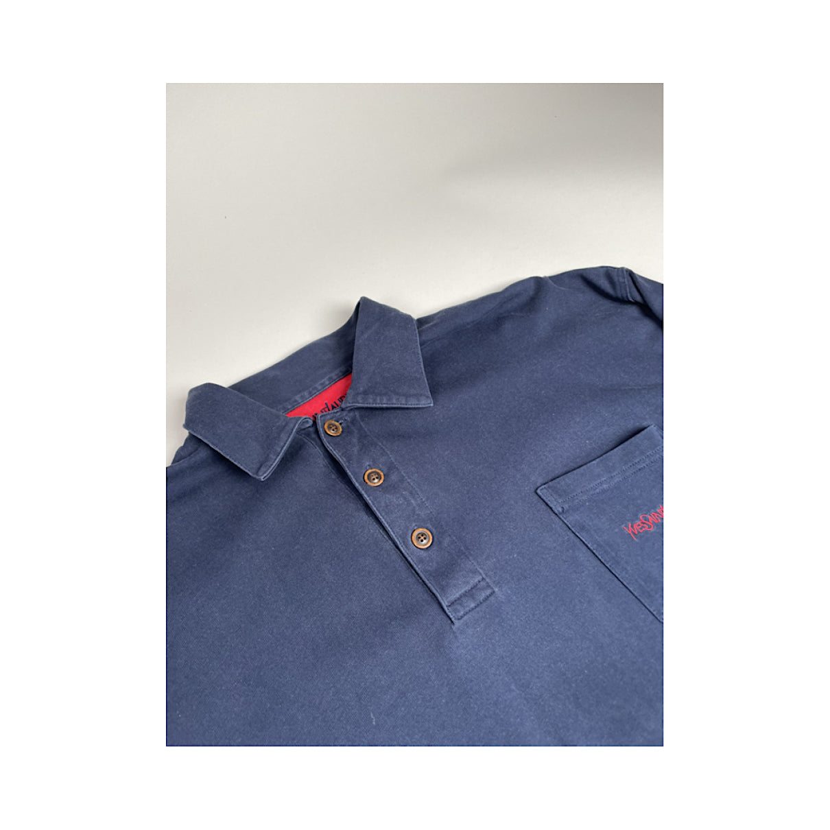 Yves Saint Laurent Navy Cotton Knitwear & Sweatshirt image 4