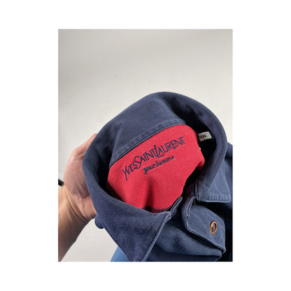 Yves Saint Laurent Navy Cotton Knitwear & Sweatshirt image 5