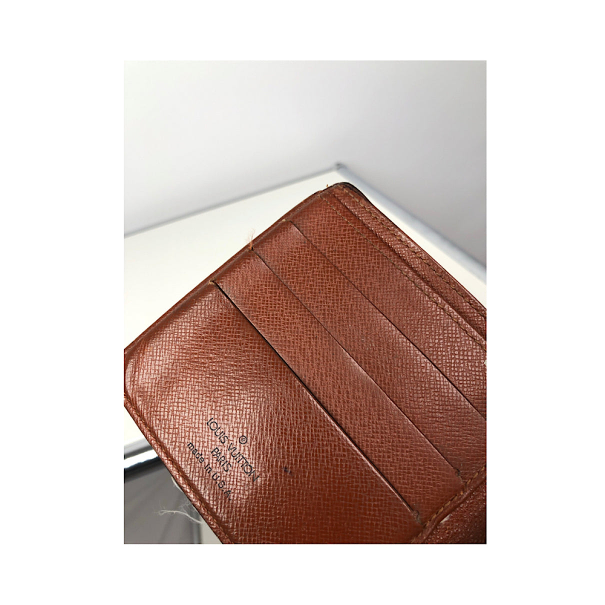 Louis Vuitton Brown Leather Purse image 3