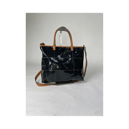 Salvatore Ferragamo Wanda Black Patent Leather Handbag image 5