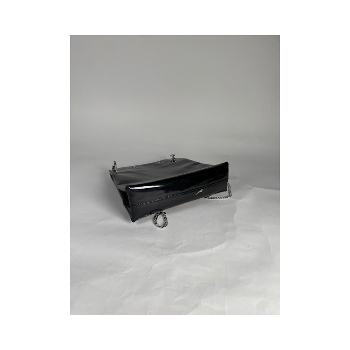 Salvatore Ferragamo Wanda Black Patent Leather Handbag image 5