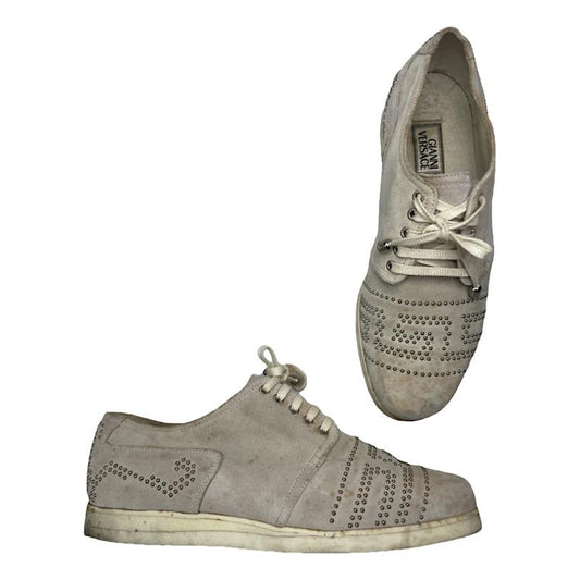 Gianni Versace Grey Leather Trainer image 1
