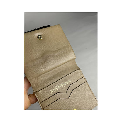 Yves Saint Laurent Beige Linen Purse image 4