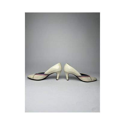 Yves Saint Laurent White Leather Heel image 3