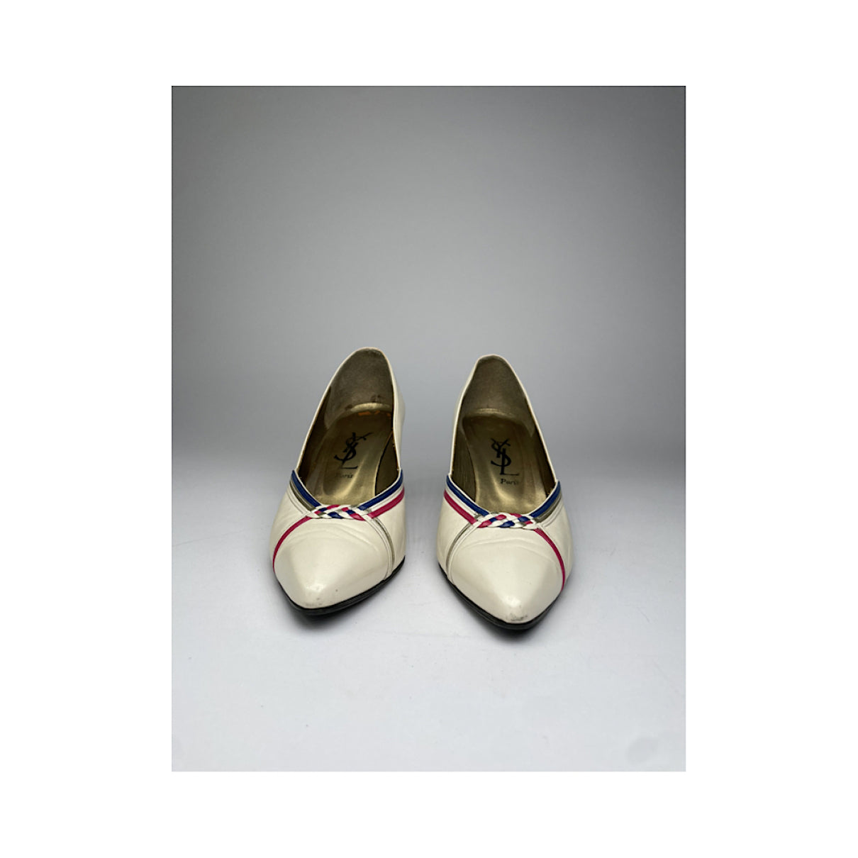 Yves Saint Laurent White Leather Heel image 4