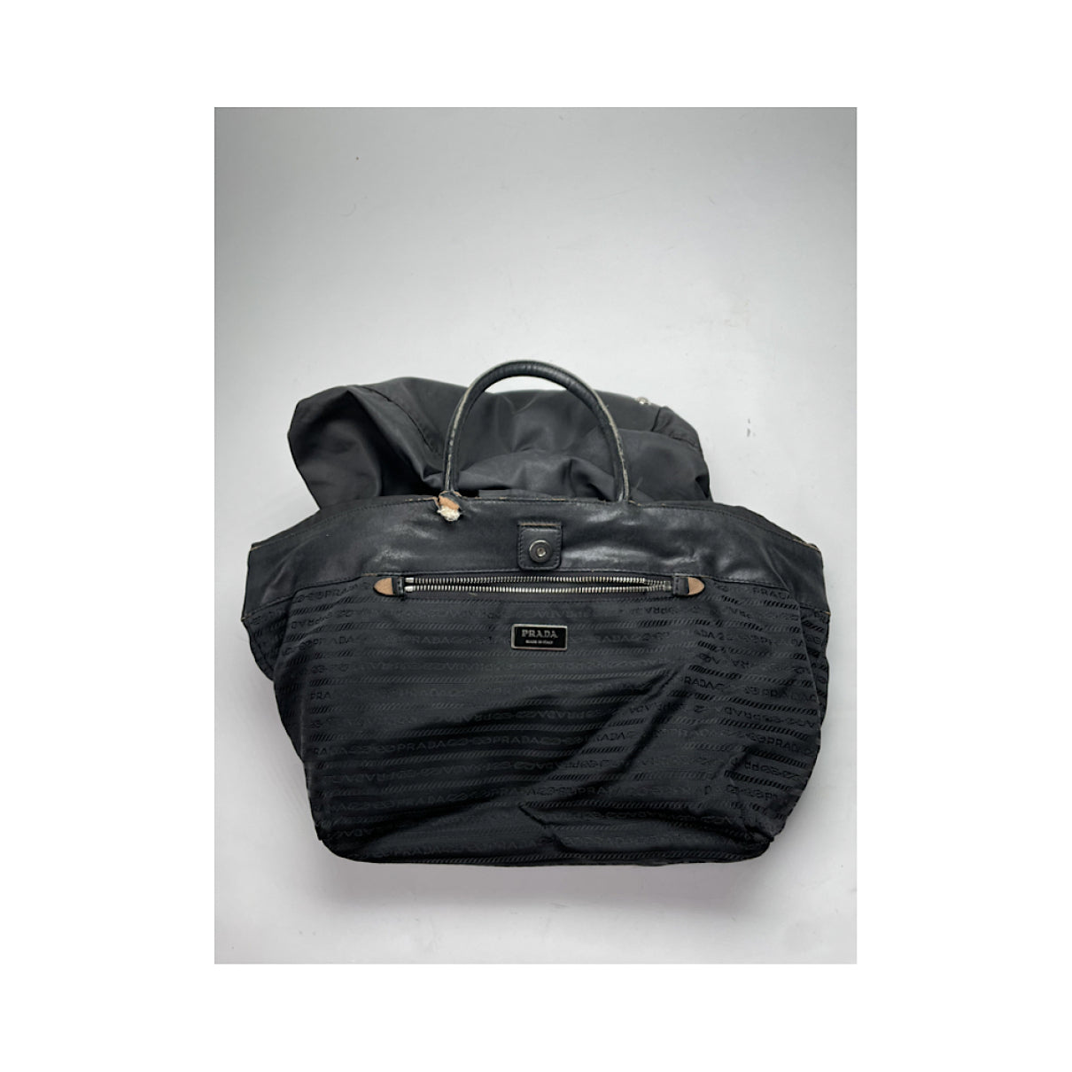Prada Re-Edition 2005 Zip Black Polyester Handbag image 2